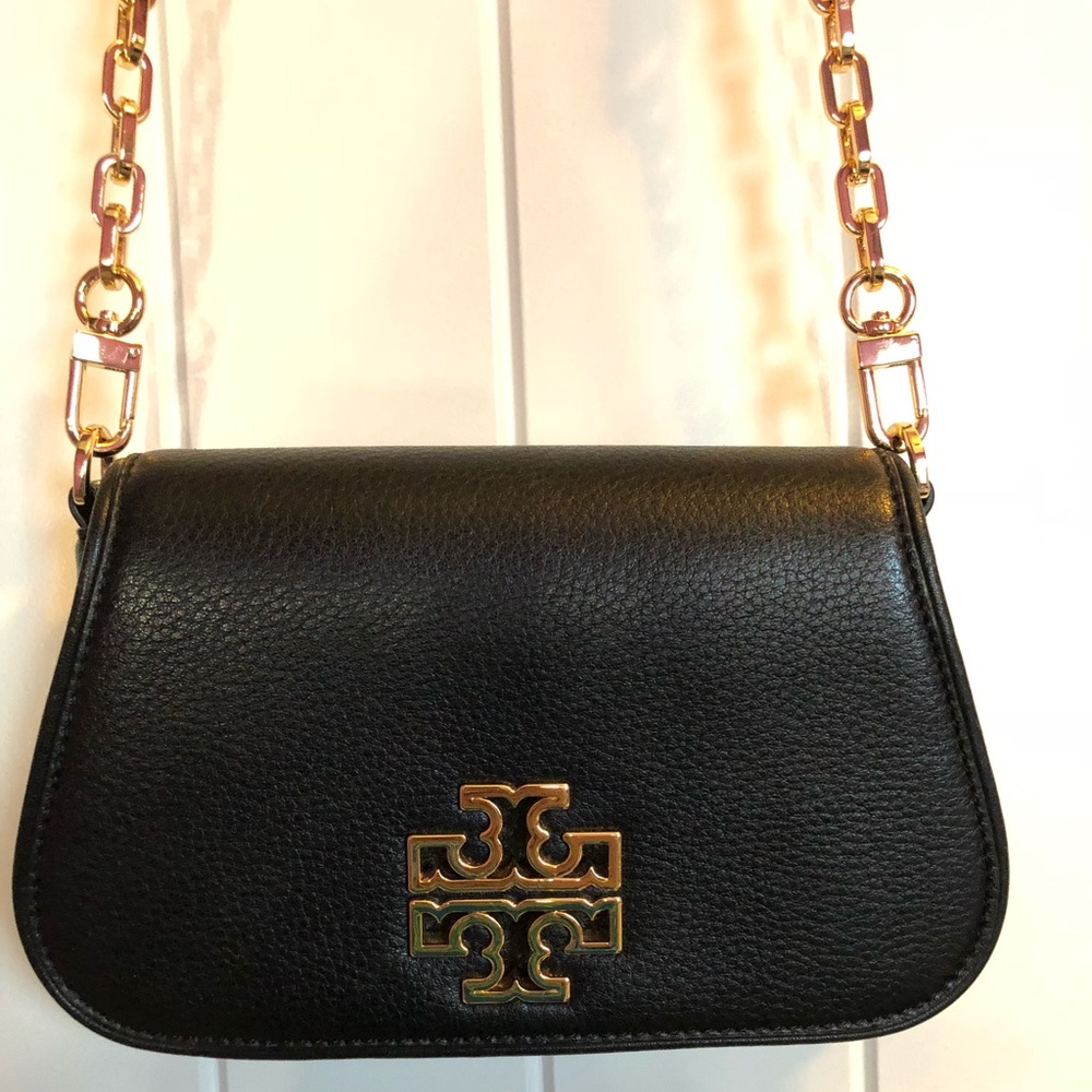 Tory Burch Britten Mini Clutch Crossbody Black